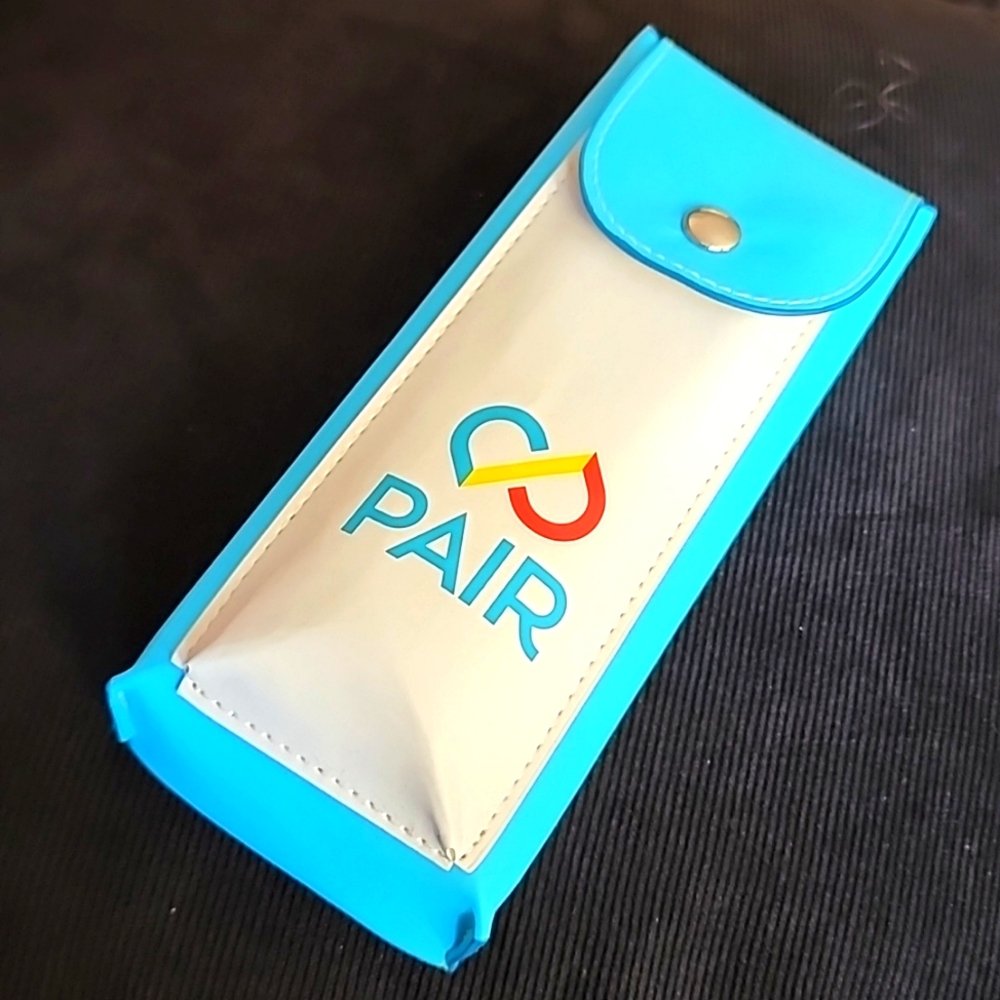 Pair double pocket glasses case